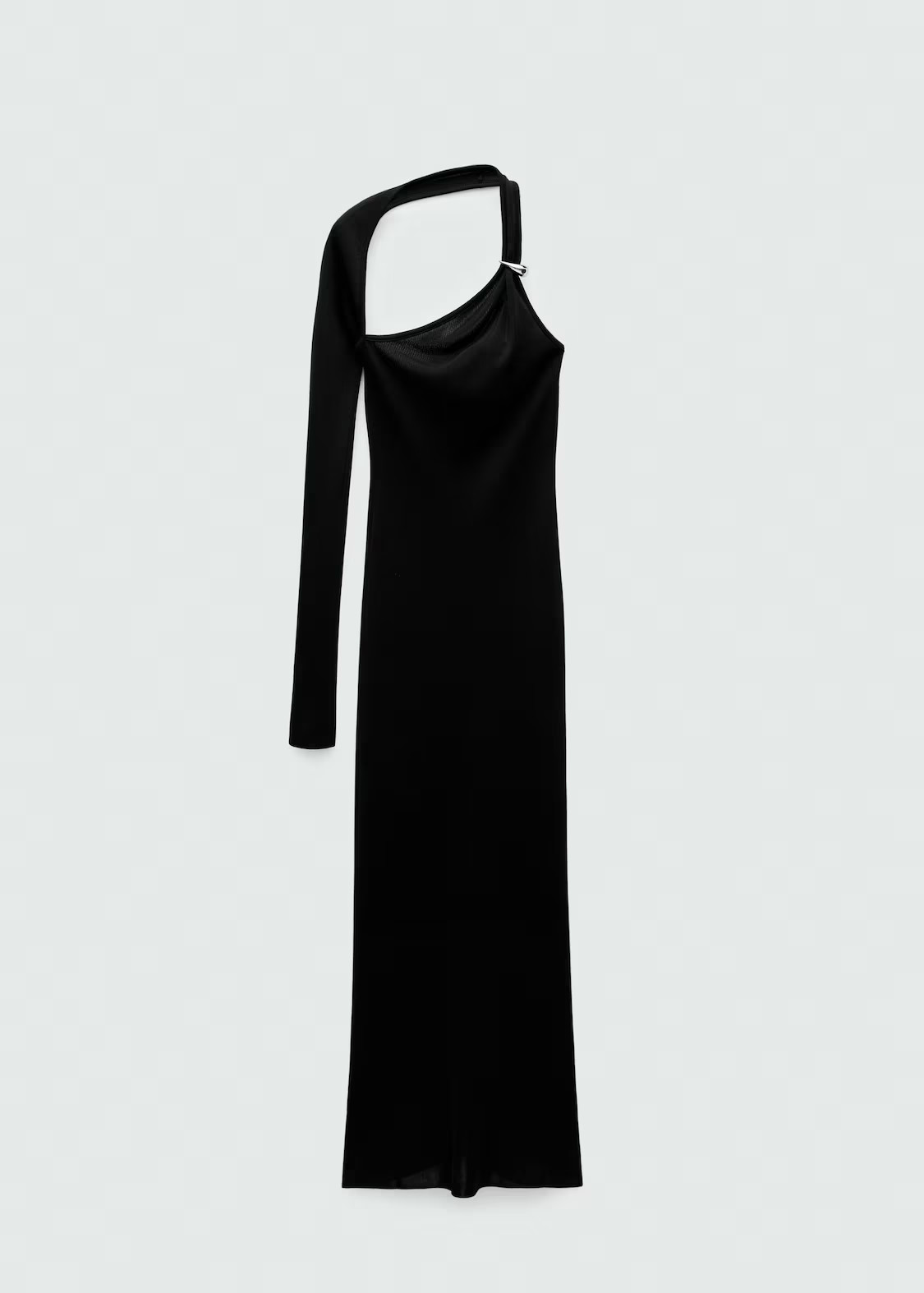 Open-back asymmetrical knitted dress - Women | MANGO United Kingdom | MANGO (UK)