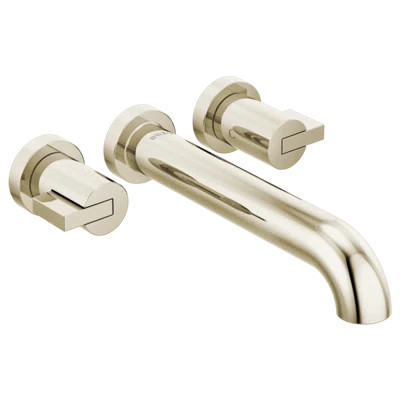 Litze® Double Handle Wall Mounted Roman Tub Faucet | Wayfair North America