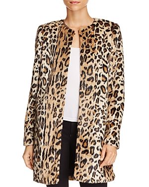 T Tahari Jenna Faux Leopard Coat | Bloomingdale's (US)
