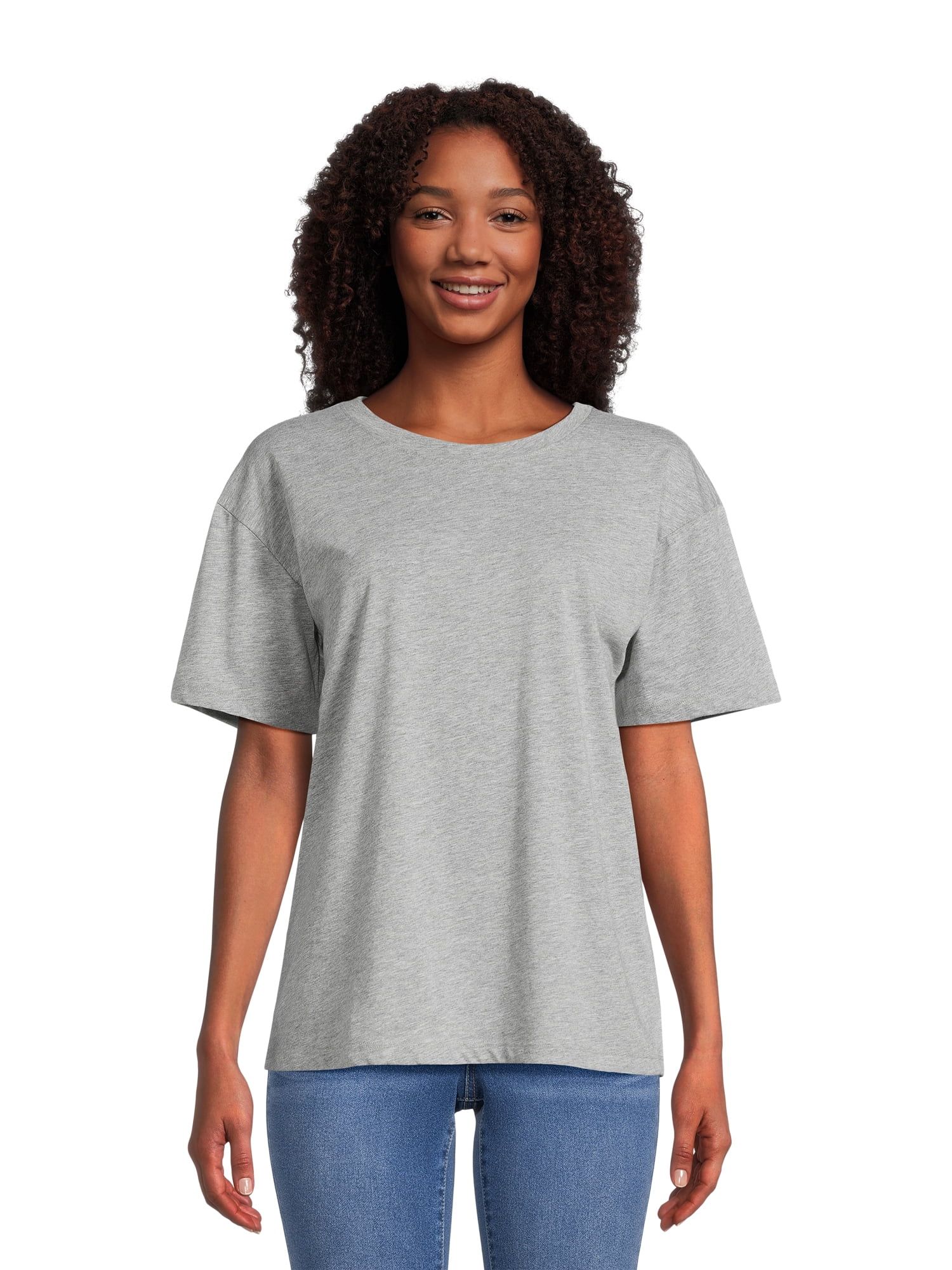 Joyspun Women's Easy Sleep Tee with Short Sleeves, Sizes XS to 3X | Walmart (US)