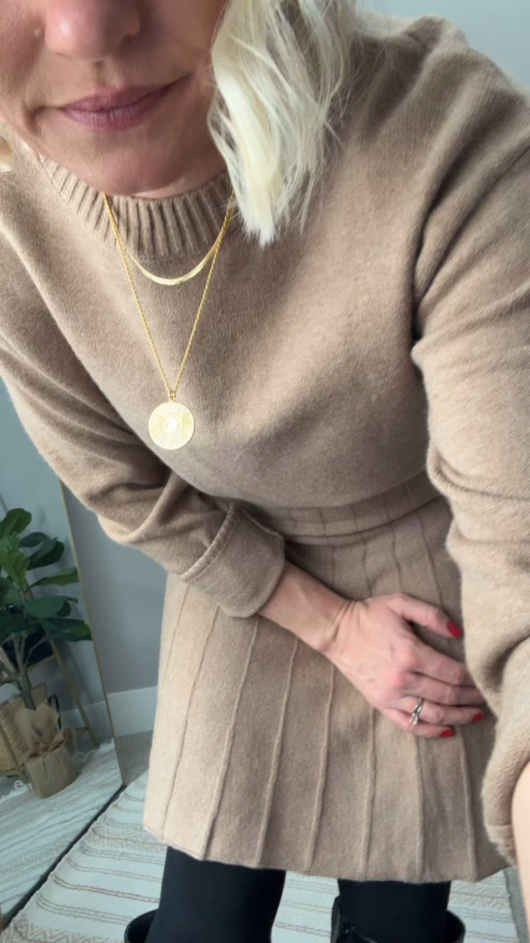 I love this Amazon sweater skirt set! It’s the perfect way to wear a skirt in the winter time! I’m wearing a small! 

#LTKOver40 #LTKPetite #LTKSeasonal