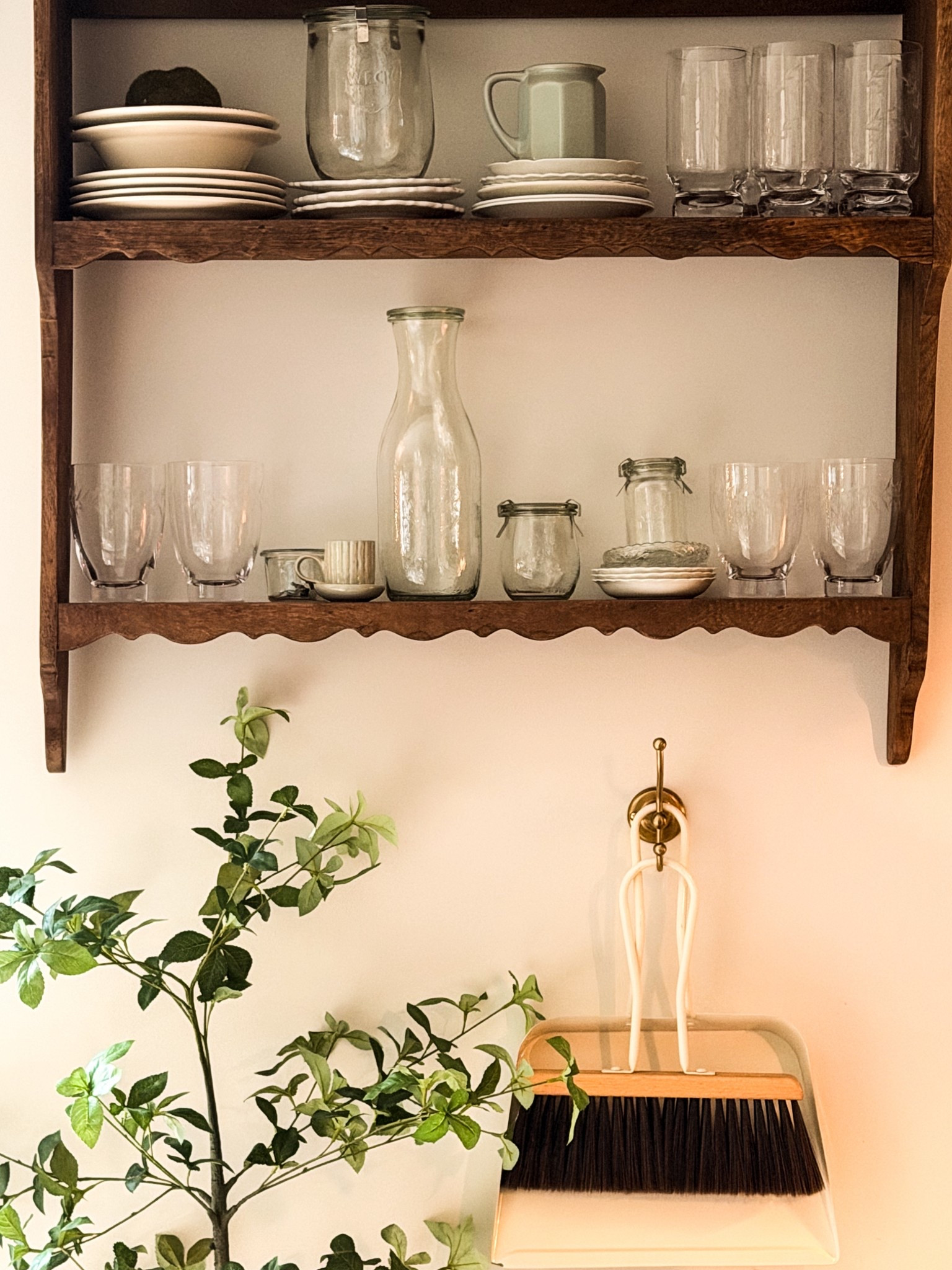Collected cottage shelf styling. 

#LTKSeasonal #LTKHome