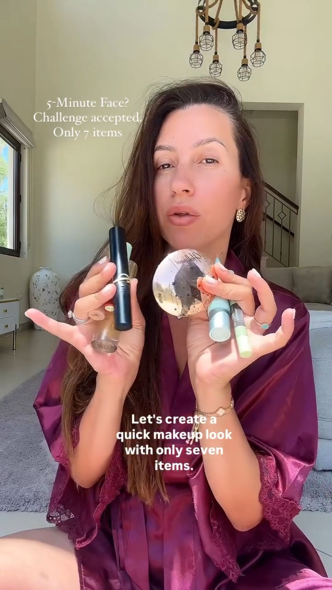 5-Minute Face? Challenge accepted. Only 7 items
Because some days, we need to look put-together in under 300 seconds—no stress, no mess. Here’s my go-to quick glam lineup using just 7 tried-and-true products:
	
My Everyday Beauty Picks:
	1.	YSL Beauty Primer – The Golden Touch – A silky base that adds luxe glow and holds your makeup all day.
	2.	Estée Lauder DayWear Glow + SPF – Hydration, radiance, and sun protection in one flawless step.
	3.	Pixi Brow Duo Pen (Brown) – Brows in a swipe: natural, defined, effortless.
	4.	Pixi Lip Tint– TINT FIX -A juicy gloss meets subtle tint – plump and perfect for matte finish .
	5.	Flormar Stay Perfect Concealer – Covers it all, no creases, no cake.
	6.	YSL Mascara – Bold, voluminous lashes that speak louder than words.
	7.	Charlotte Tilbury Hollywood Highlighter Powder – Sets like a dream, shines like a star.🌟 

#5MinuteMakeup #QuickGlam #BeautyEssentials #MakeupInMinutes #MomsWhoGlow #NoFilterFace #GlowUpRoutine #MakeupBagMustHaves #FlawlessFast #CharlotteTilbury #YSLBeauty #EsteeLauder #PixiBeauty