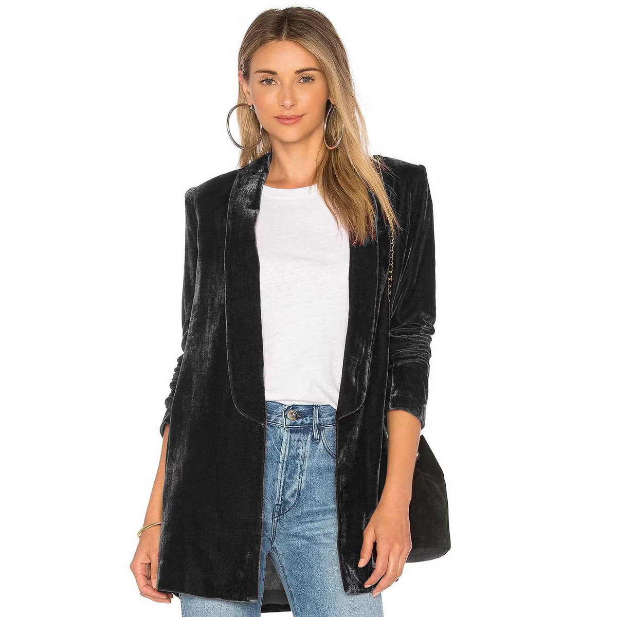 WhizMax Women's Vintage Velvet Blazer Jackets Casual Silky Slim Fit Lapel Collar Long Sleeve Jack... | Target