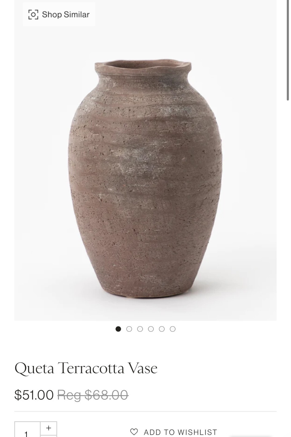 This terracotta vase is beautiful and on sale for $50!!! 

#LTKSale #LTKFind #LTKhome