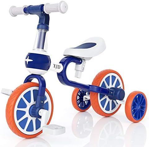 XJD 3 in 1 Toddler Bike for 18 Months to 3 Years Old Boy Girl Toddler Tricycle Kids Trikes for To... | Amazon (US)