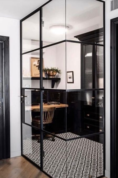 Winter office vibes with french corner doors... #lowes #officedecor

#LTKHoliday #LTKhome