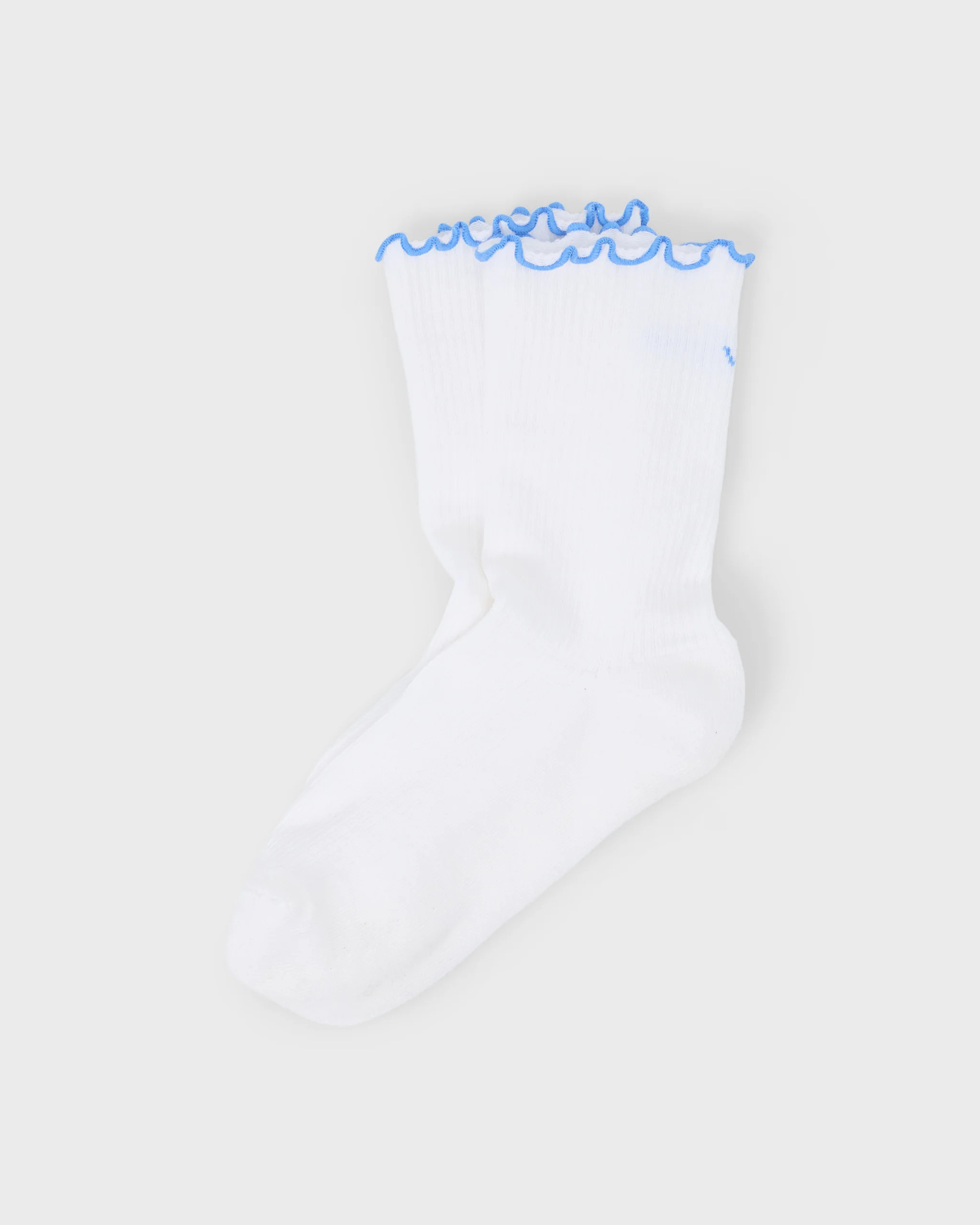 Half Crew Ruffle Sock – Riviera Blue Ruffle Socks – Accessories – Vuori | Vuori Clothing (US & Canada)