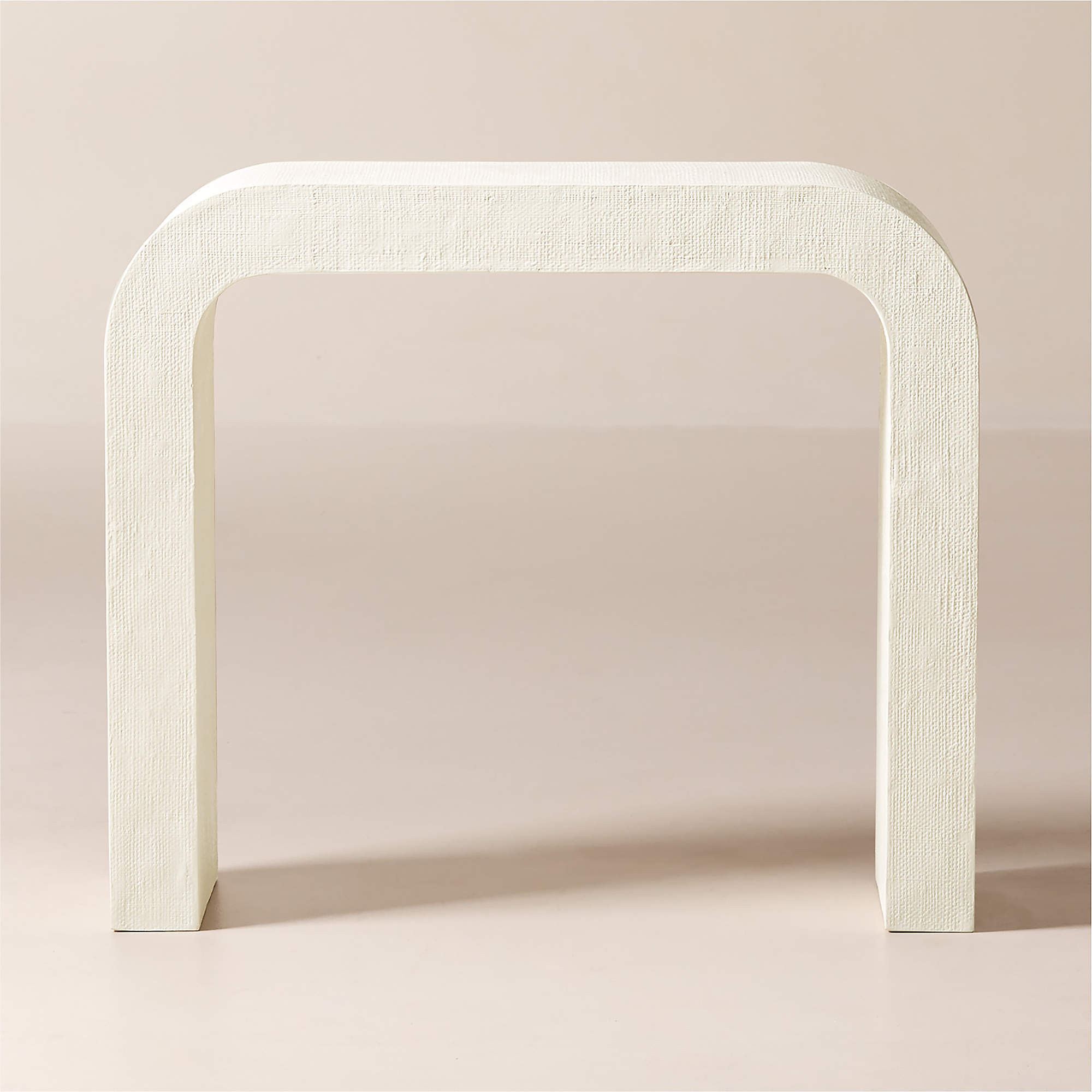 Crescent 36" Ivory Resin Console Table + Reviews | CB2 | CB2