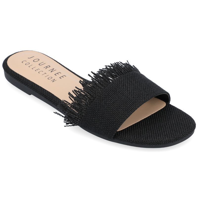Journee Collection Womens Koreene Tru Comfort Foam Slip On Slide Flat Sandals | Target