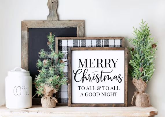 Merry Christmas Sign Christmas Decor Christmas Sign Home | Etsy | Etsy (US)