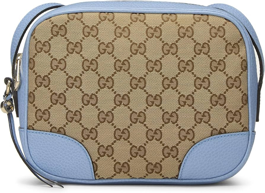 Amazon.com: Gucci, Pre-Loved Blue Original GG Canvas Bree Crossbody, Blue : Luxury Stores | Amazon (US)