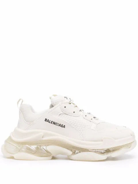 Balenciaga Triple S clear-sole Chunky Sneakers - Farfetch | Farfetch Global
