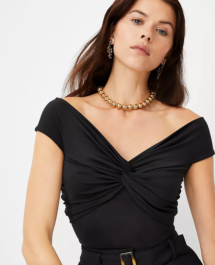 Off The Shoulder Wrap Top | Ann Taylor (US)