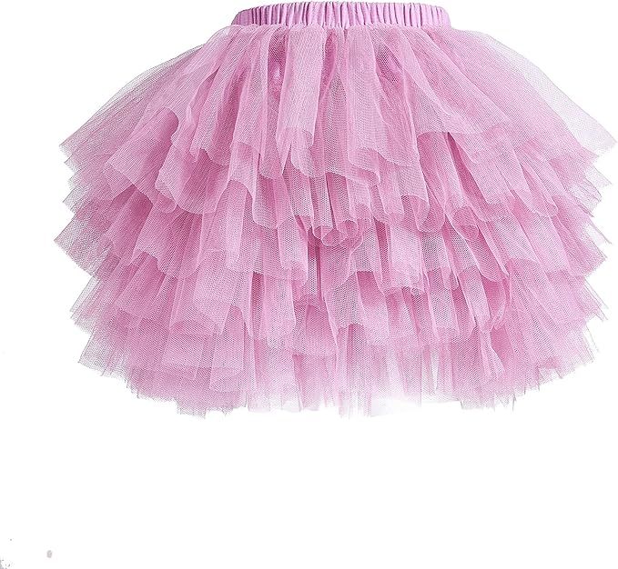 Tutu Skirt for Baby Girl Toddler 6 Layered Tulle Skirts 1-8T | Amazon (US)
