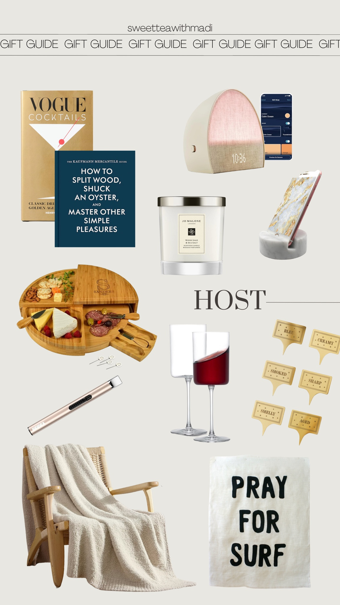 Sharing my picks for gifts for the host! Made this gift guide for the host in your life, I love the Jo Malone candle, it smells so good 

Gift guide, gifts for the host, holiday gifts, gifts for her, gifts for him, gifts for the in laws, vogue cocktails, nest clock, wine glasses, candle, Christmas gift guide, 


#LTKHoliday #LTKGiftGuide