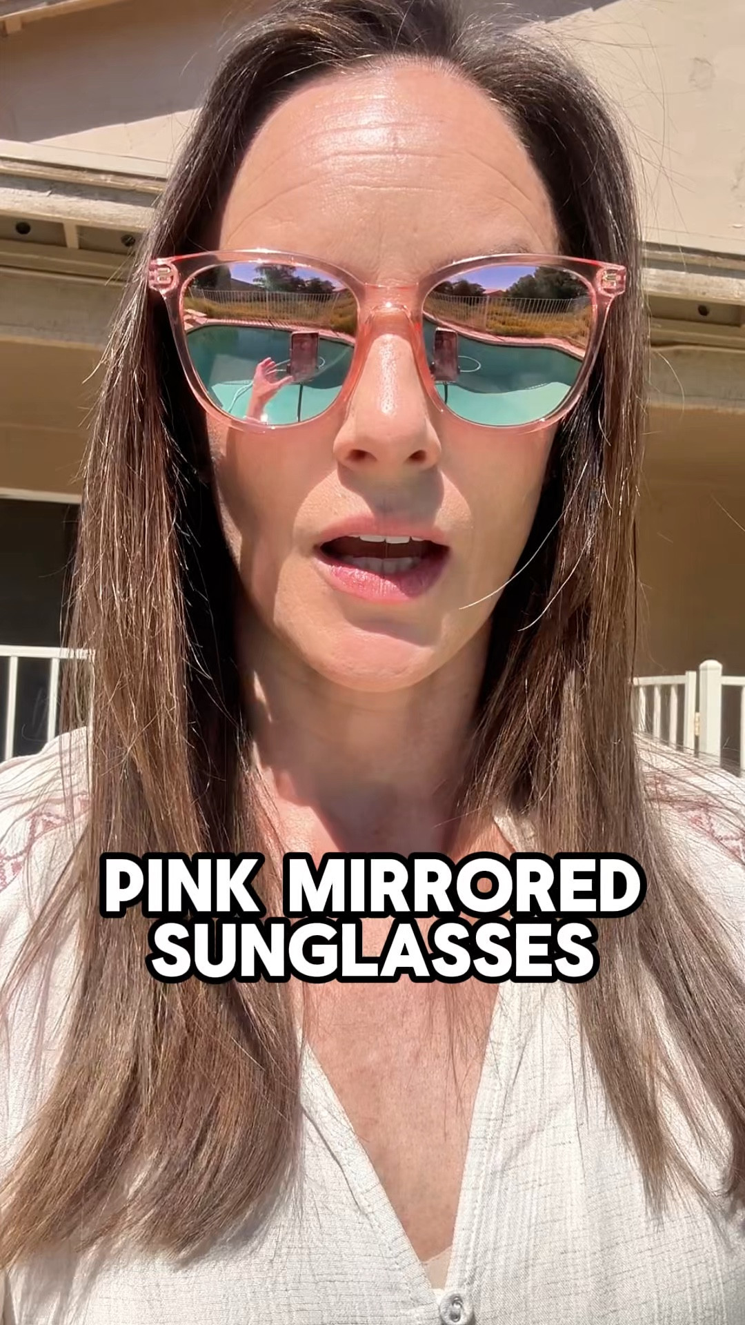  Lost my old pair and grabbed these — polarized, UV400, lightweight, and so cute. No hair-tangling, no glare, and you can’t see my eyes through the lenses. Obsessed.

#sunglasses #UV400 #mirroredsunglasses #pinksunglasses 

#LTKOver40