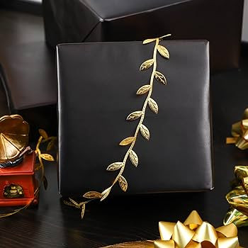 RUSPEPA Black Metallic Wrapping Paper - Solid Color Matte Paper Perfect for Wedding, Birthday, Ch... | Amazon (US)
