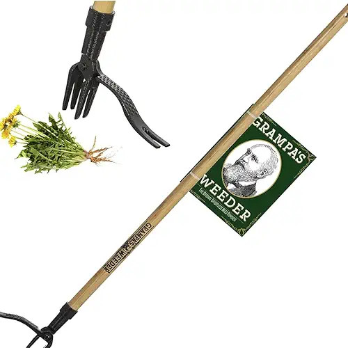 Grampa's Weeder - The Original Stand Up Weed Puller Tool with Long Handle - Made with Real Bamboo... | Amazon (US)