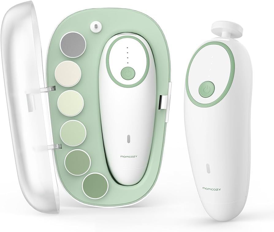 Momcozy Baby Nail File Electric, Gentle Baby Nail Trimmer Electric Rechargable, Baby Nail Clipper... | Amazon (US)