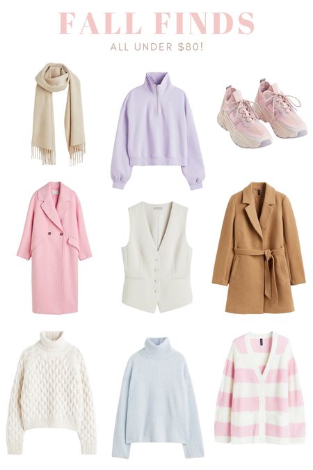 Pastel fall finds! Feminine style
Tan coat cream turtleneck pink coat pink tennis shoes blue sweater

#LTKunder50 #LTKSeasonal #LTKunder100