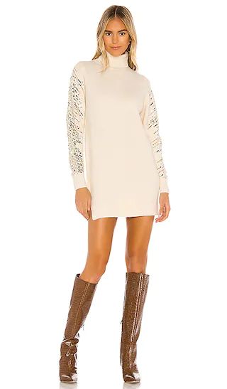 Rudie Sparkle Sleeve Dress in Ivory | Revolve Clothing (Global)