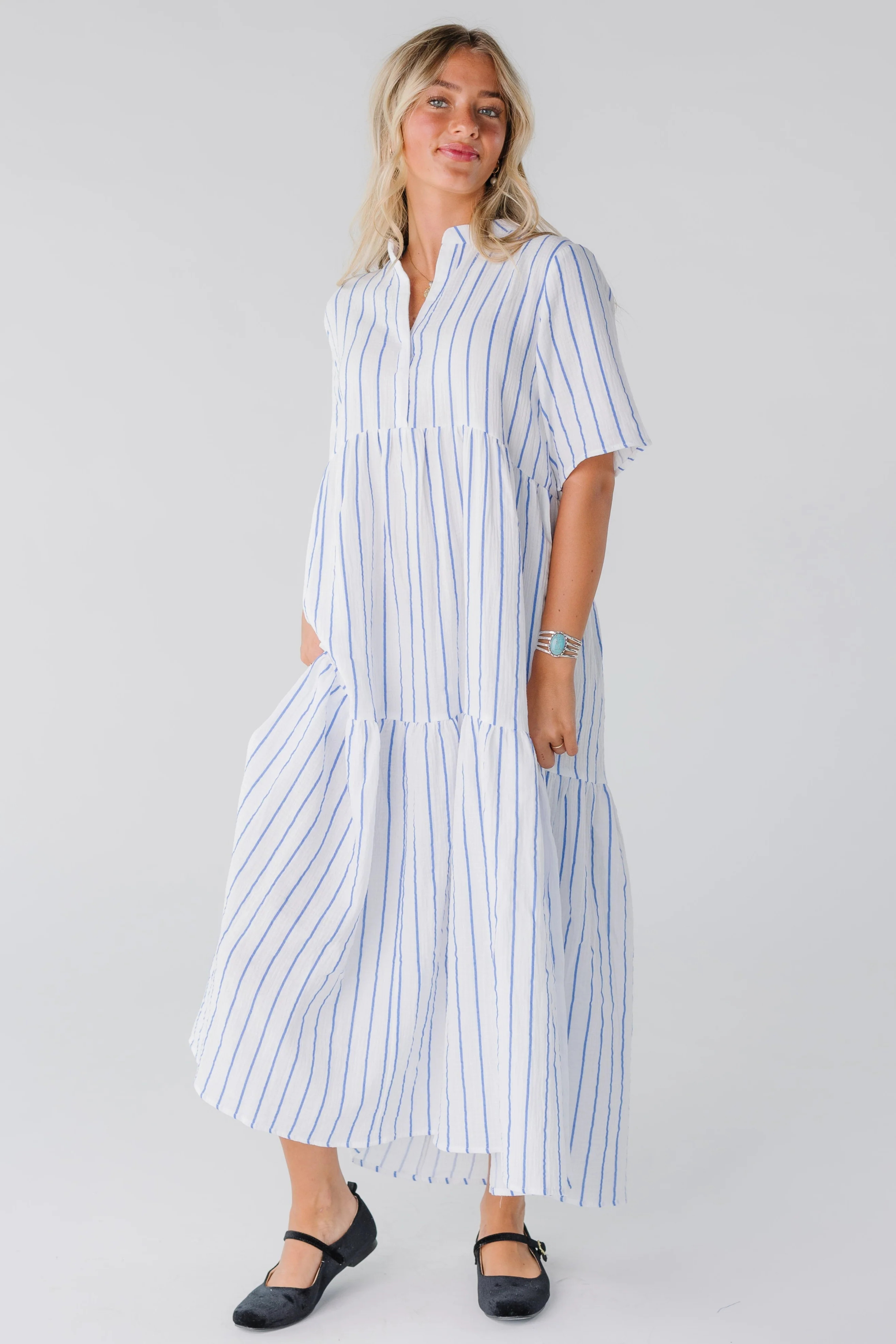 Brass & Roe Pondering Gauze Straight Sleeve-Petite | Called To Surf