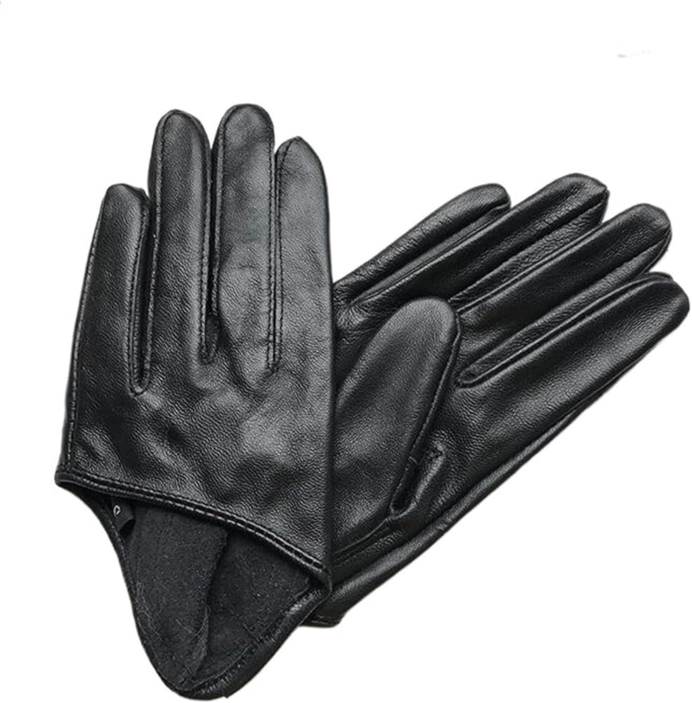 Women's Half Palm Leather Gloves - Thin Design for Everyday Wear | Amazon (UK)