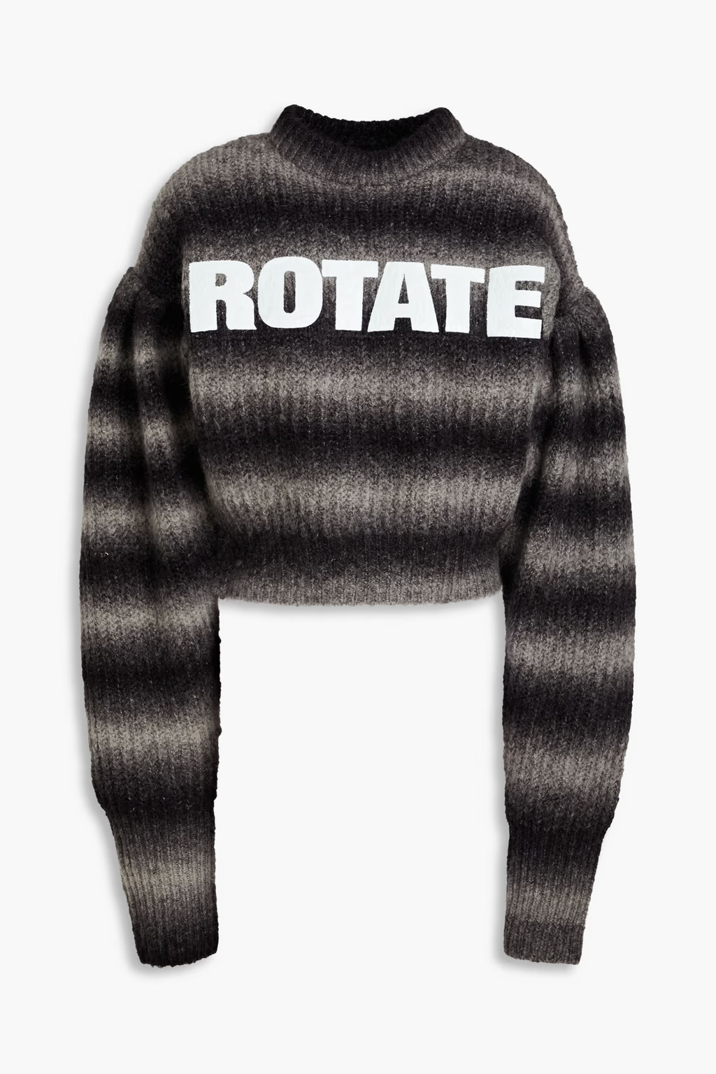 Logo-print striped knitted sweater | The Outnet (US and CA)