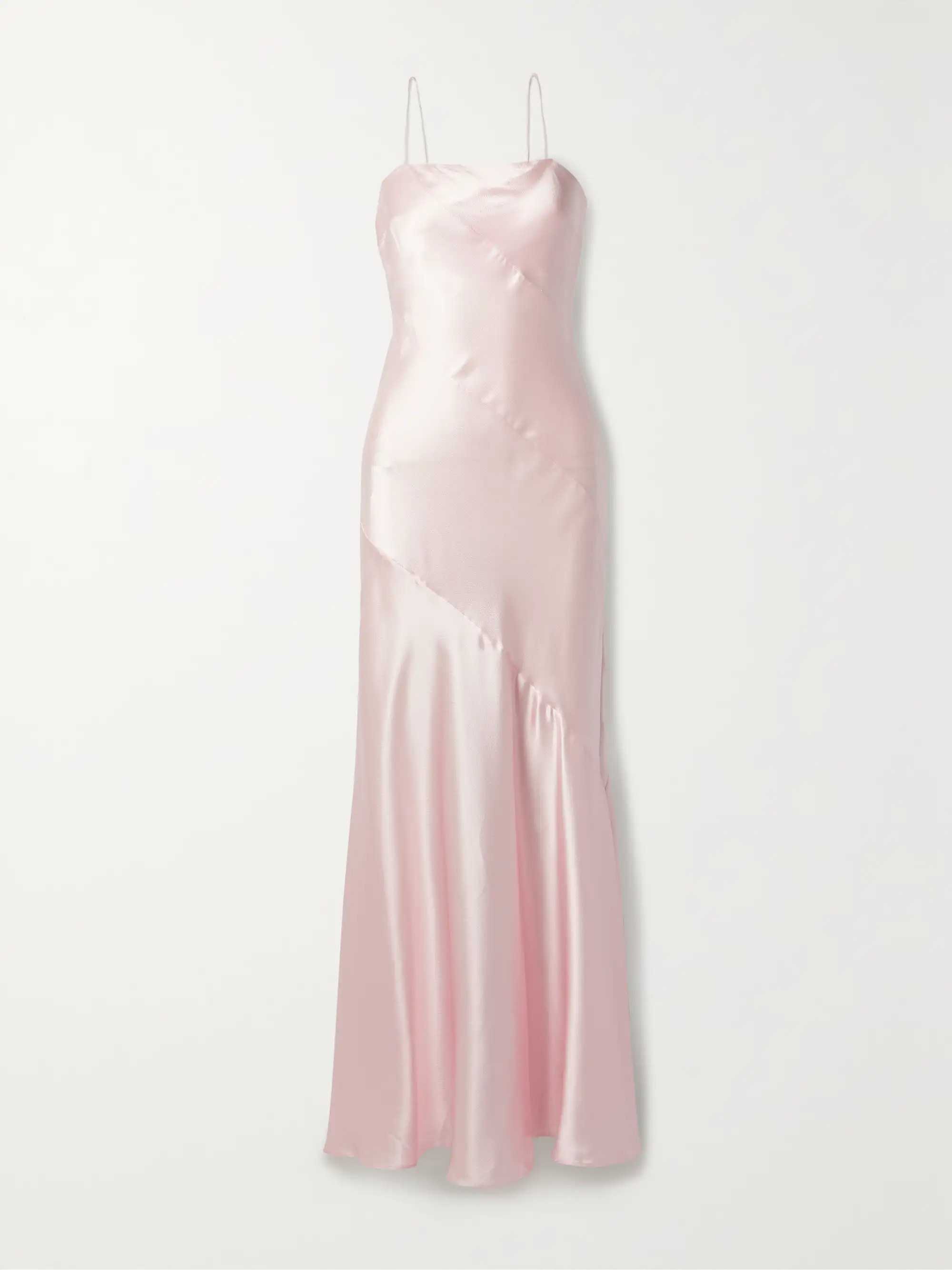 Oaklynn hammered-silk midi dress | NET-A-PORTER (UK & EU)