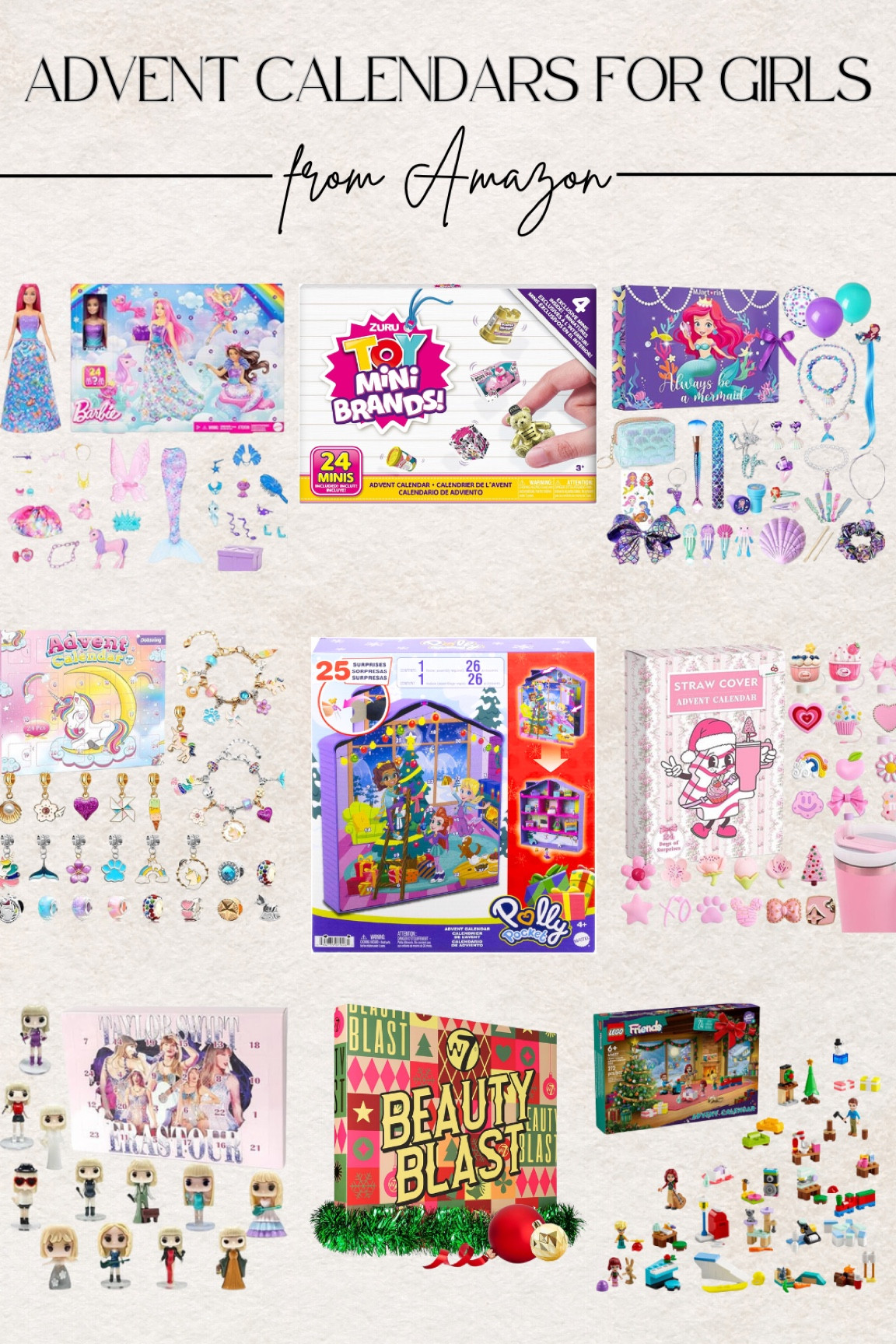 found these cute advent calendars for girls while browsing some on Amazon. My daughter loves the tradition of our elf bringing her one on December 1! 🎄 

#LTKGiftGuide #LTKHoliday #LTKKids