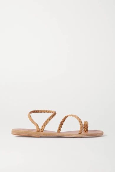 Ancient Greek Sandals - Eleftheria Braided Leather Sandals - Neutral | NET-A-PORTER (US)