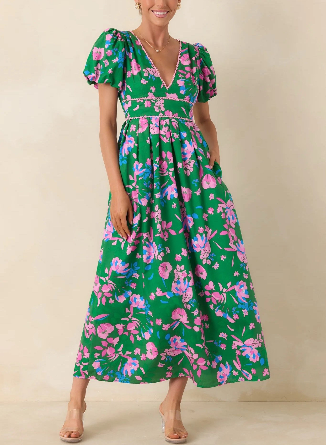 Soft, romantic, and effortlessly eye-catching, the What a Dream Green Multi Floral Cotton Open Back Maxi Dress is made for sunny days and special moments alike. Under $100.

Keywords: Spring outfit women, women spring outfits, spring dresses, summer dresses, day dress, resort dress, resort outfits, spring outfits 2026, floral print maxi dress, floral print midi dress, floral print mini dress, vacation dress, vacation outfit, vacation beach outfit, summer vacation outfit, spring break, date night outfits, cruise outfits, Europe vacation outfit, tiered maxi dress, belted midi dress, belted mini dress, festival dress, Easter dress, women Easter outfits, Easter outfits women

#LTKgrwm #LTKootd #LTKWedding