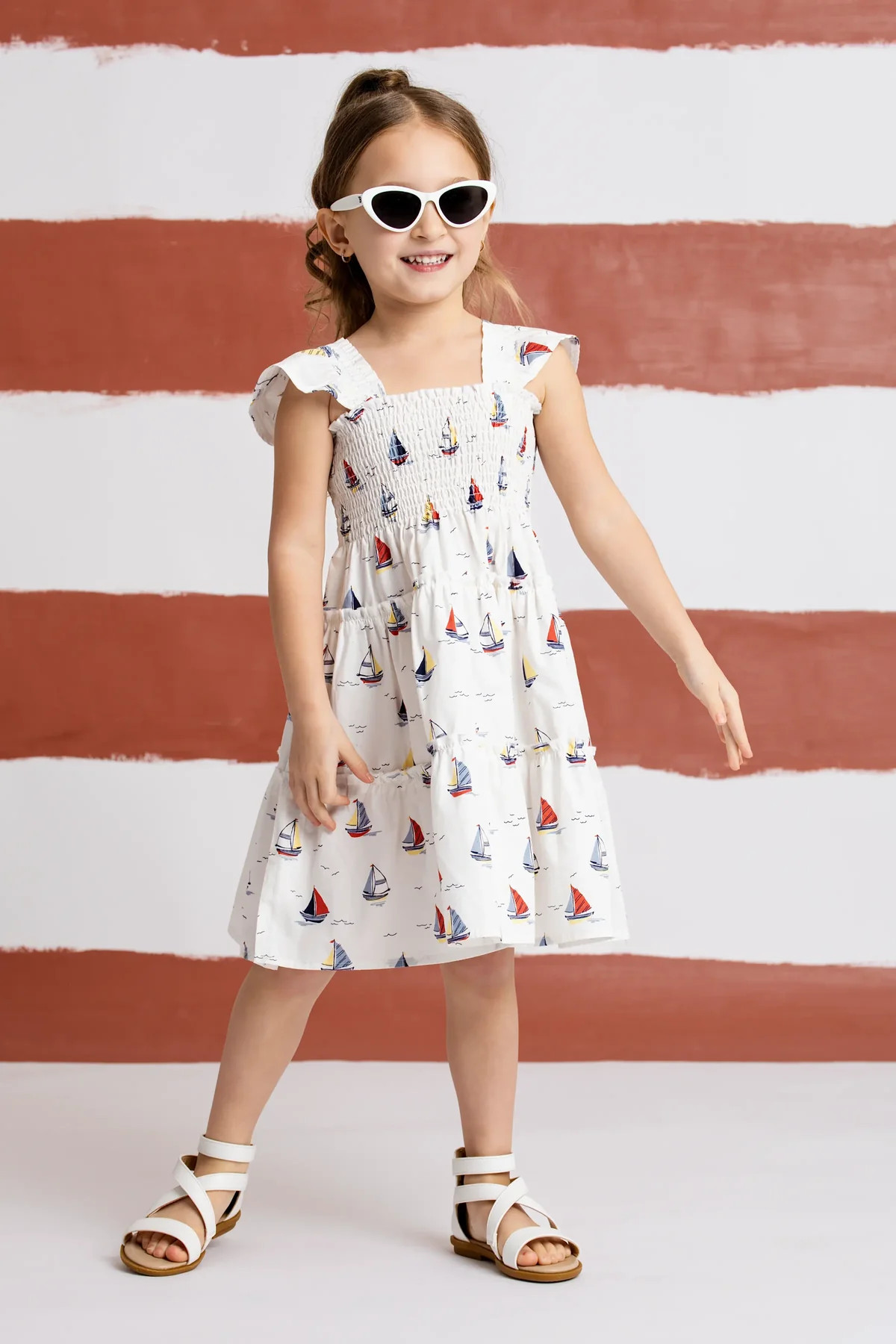 Flutter Sleeve Dress - Organic Baby, Toddler, & Kids Clothes - Monica + Andy | Monica + Andy