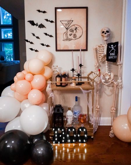 Halloween decor, home decor, fall decor, skeleton, bar cart, bats, boo, October, hostess, party decor

#LTKhome #LTKSeasonal #LTKHalloween