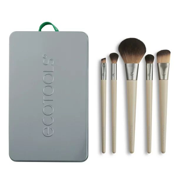 EcoTools Start The Day Beautifully Kit Makeup Brush Set with Storage Tray, 6 Piece Set - Walmart.... | Walmart (US)