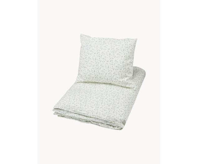 Green Leaves satijnen beddengoed van biologisch katoen | Westwing EU