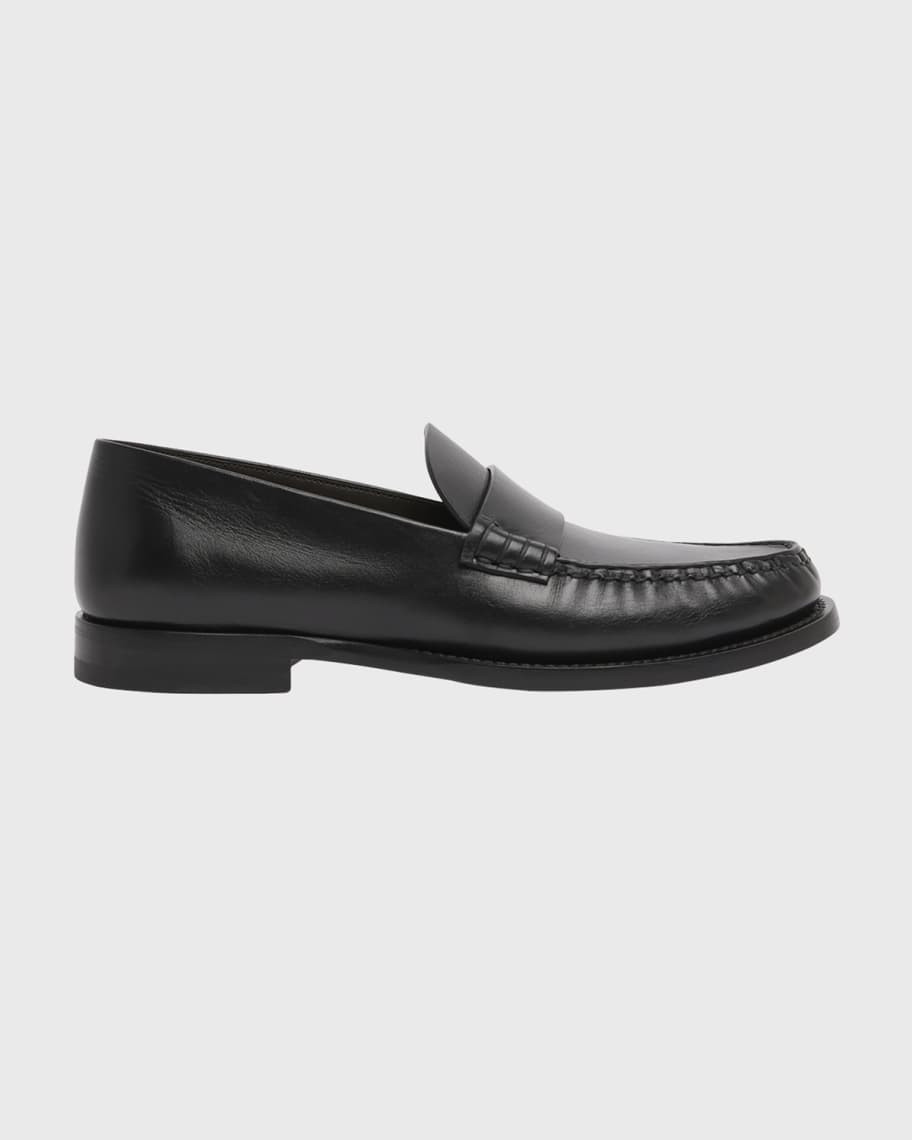 THE ROW Novus Leather Slip-On Loafers | Neiman Marcus