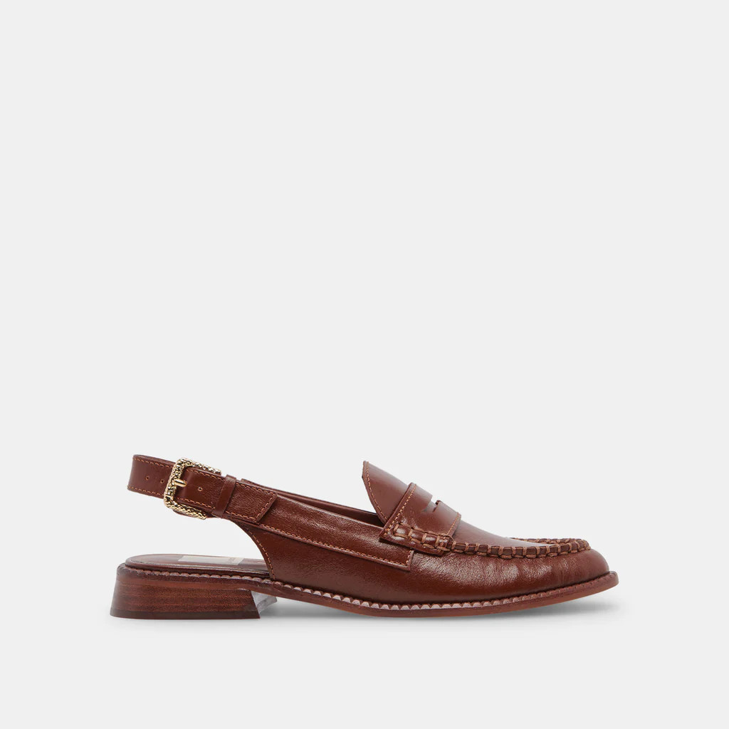 HARDI LOAFERS BROWN CRINKLE PATENT | DolceVita.com