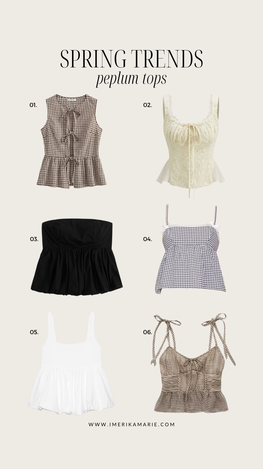 Spring Fashion Trends: Peplum Tops

Peplum shirt. Spring tops. Spring outfit 

#LTKStyleTip #LTKSeasonal #LTKFindsUnder100