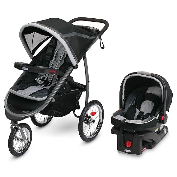 Graco FastAction Fold Jogger Travel System | Includes the FastAction Fold Jogging Stroller and Sn... | Amazon (US)