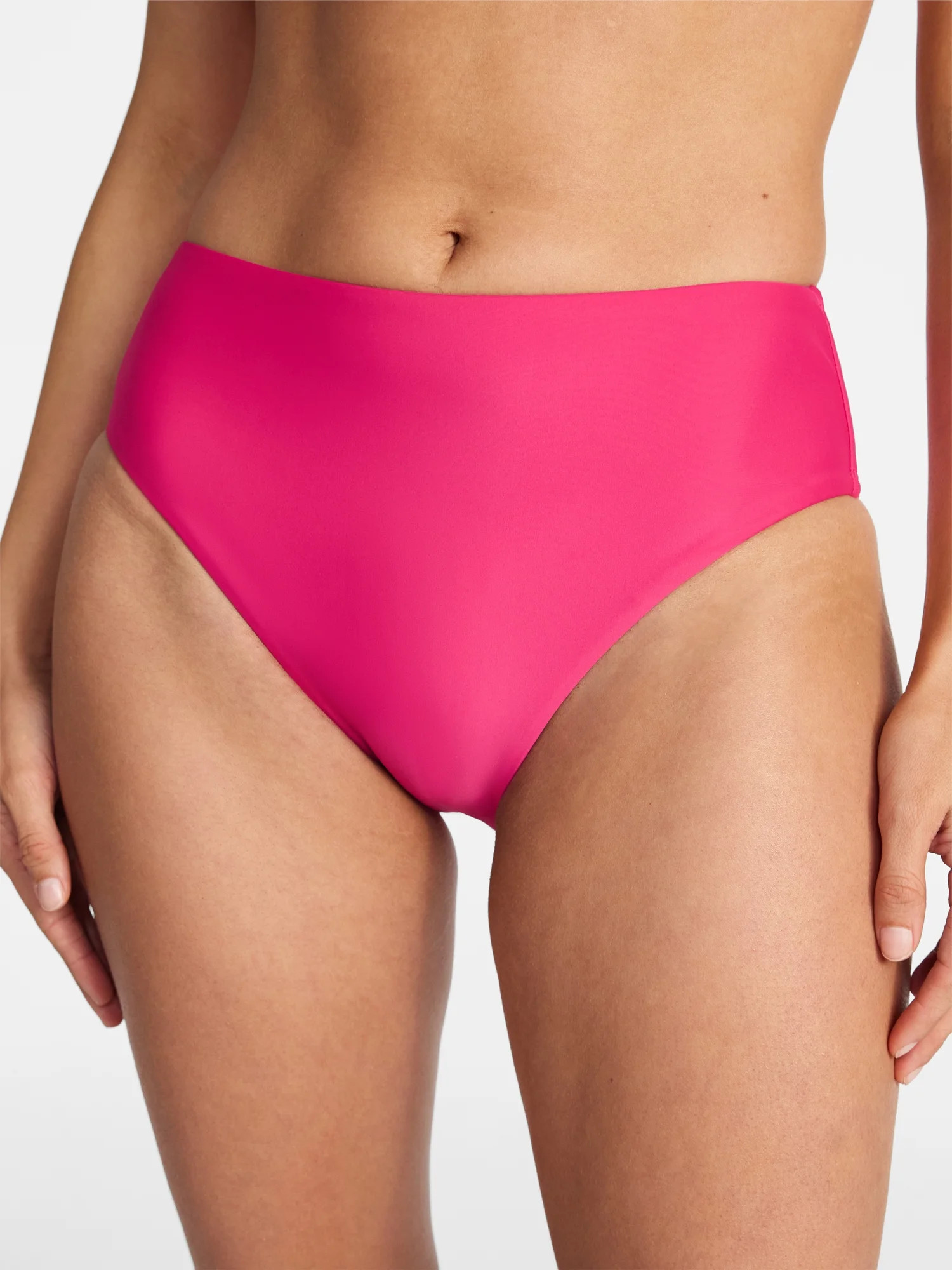 Time and Tru Women's and Women's Plus Mid Rise Bikini Bottoms, Sizes XS-3X | Walmart (US)