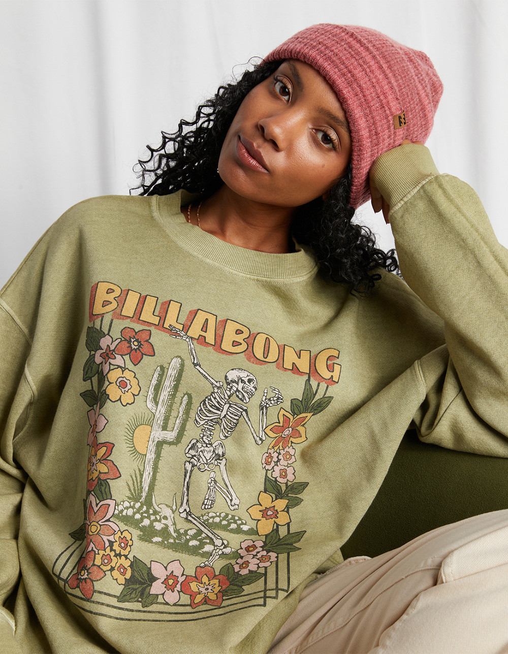 BILLABONG Ride In Womens Oversized Crewneck Sweatshirt | Tillys