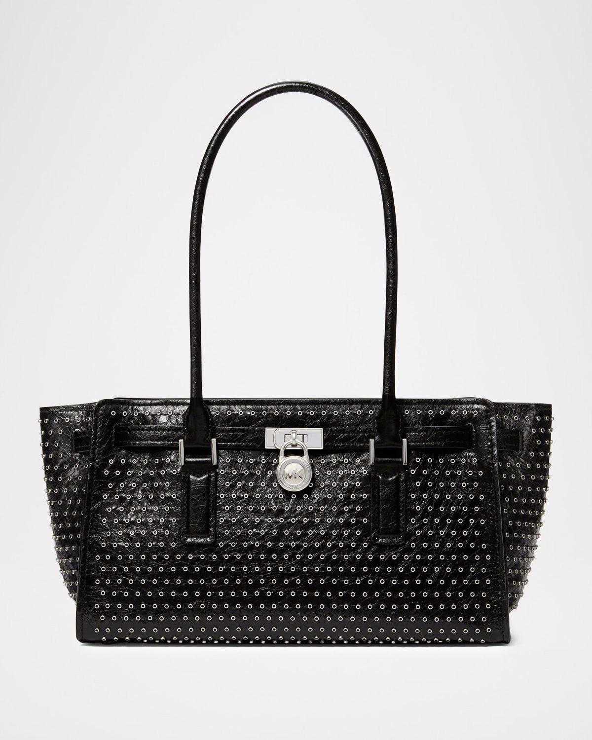 Hamilton Moderne Grommet Leather Shoulder Bag | Neiman Marcus