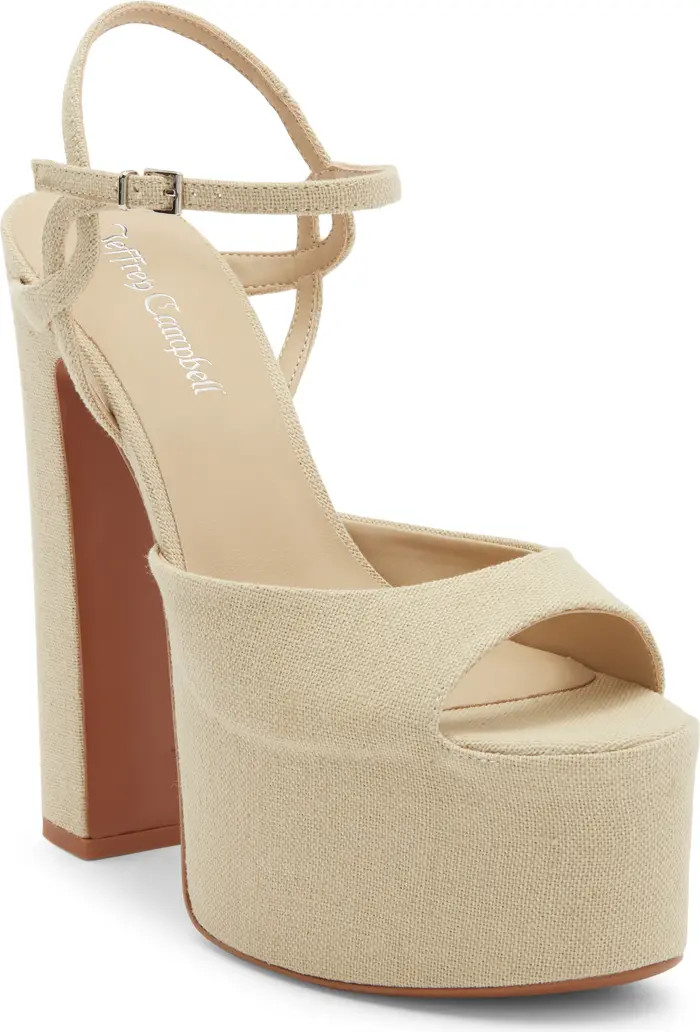 Jeffrey Campbell Ever Last Ankle Strap Platform Sandal (Women) | Nordstrom | Nordstrom