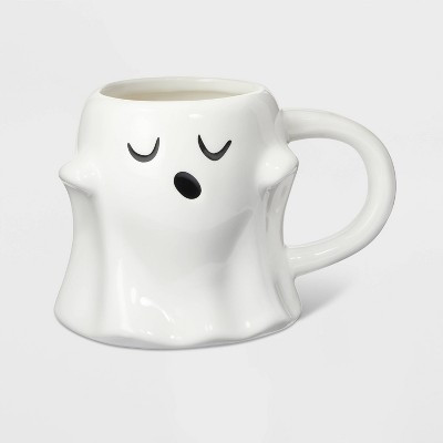 12oz Halloween Stoneware Ghost Figural Mug - Spritz™ | Target