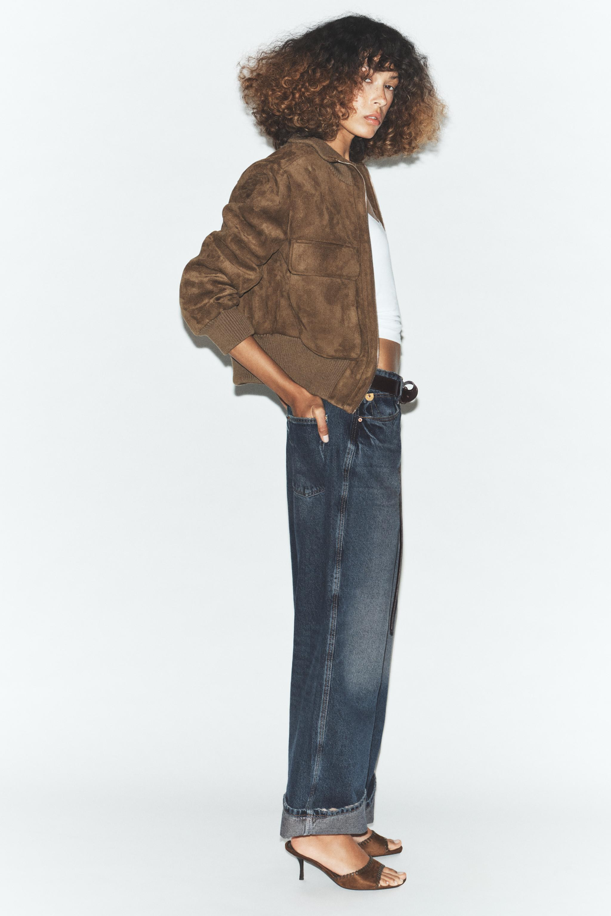 RIB HIGH-NECK BOMBER JACKET | Zara UK