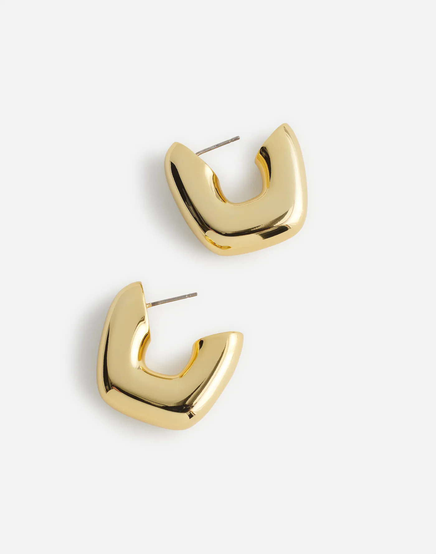 Sculptural Large Hoop Earrings | Madewell | Madewell