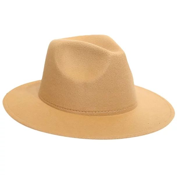 Women's Crushable Wool Felt Outback Hat Panama Hat Wide Brim - Walmart.com | Walmart (US)