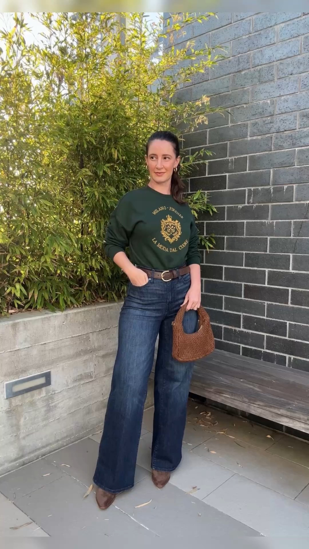 Elevated Casual fall outfit idea 
Frame jeans & sweatshirt 
My sweatshirt is sold out at H&M, but I linked a few similar ones I’m loving!

#LTKStyleTip #LTKSeasonal